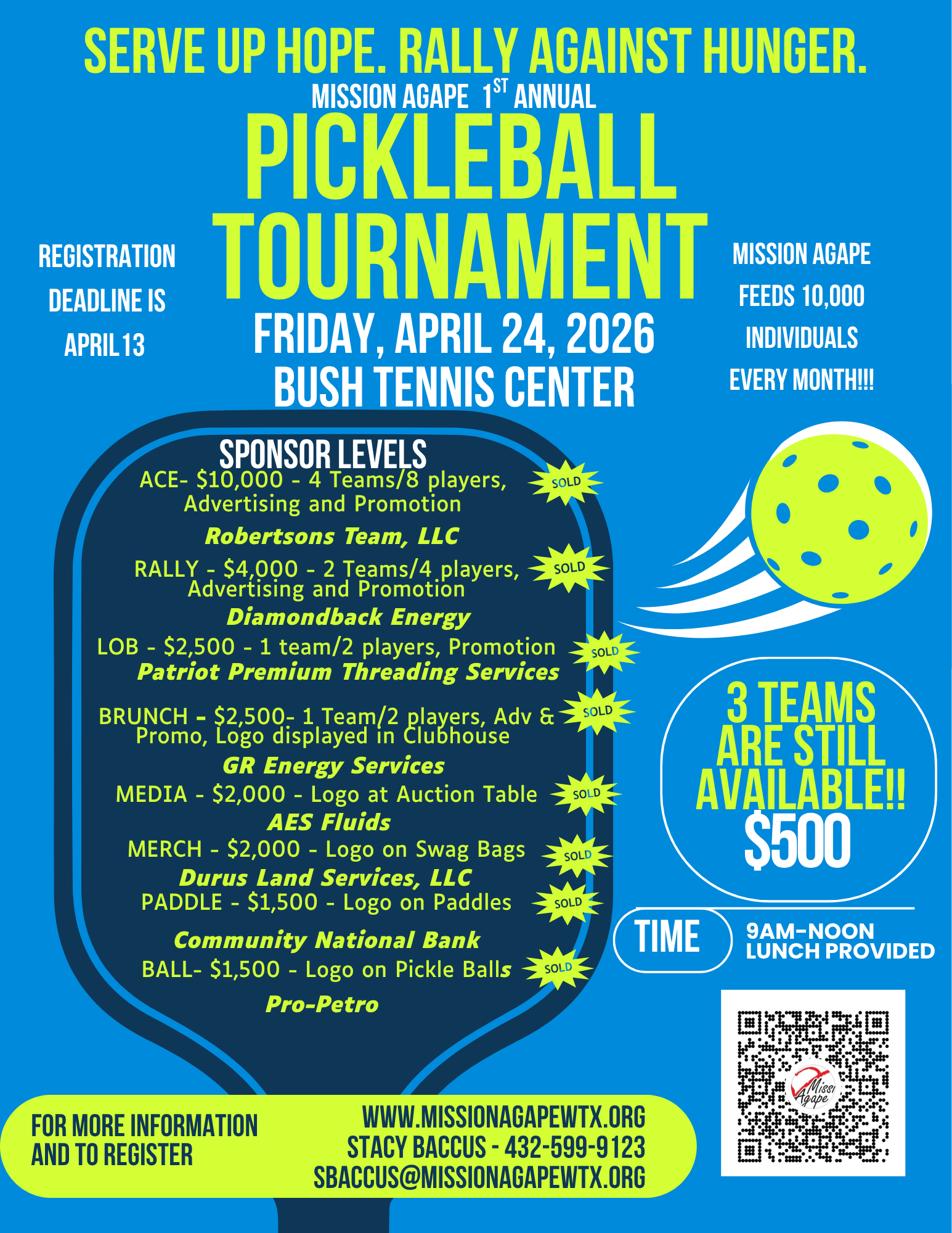 Pickleball Flyer 2026